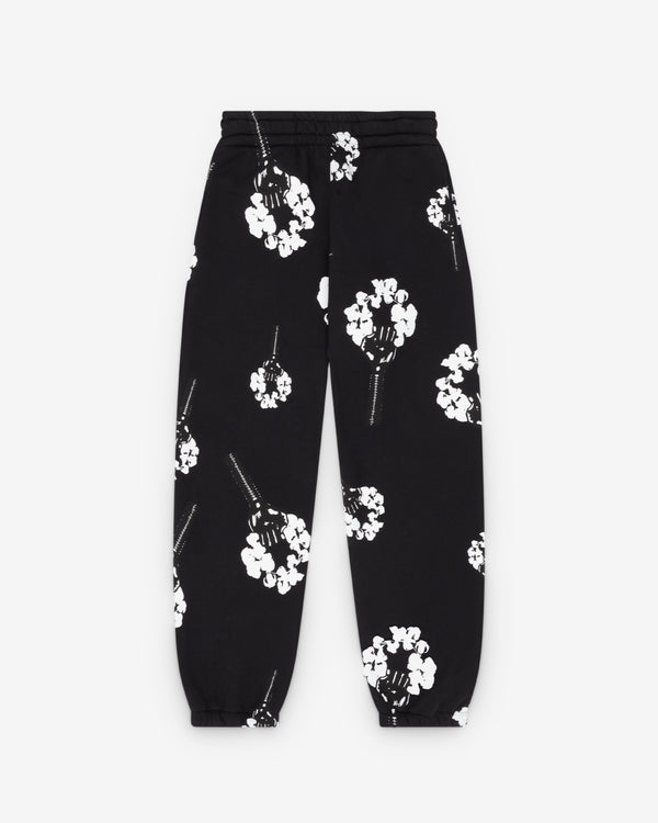 Denim Tears - Hardies Men's Cotton Wreath Fist Sweatpants - (Black)