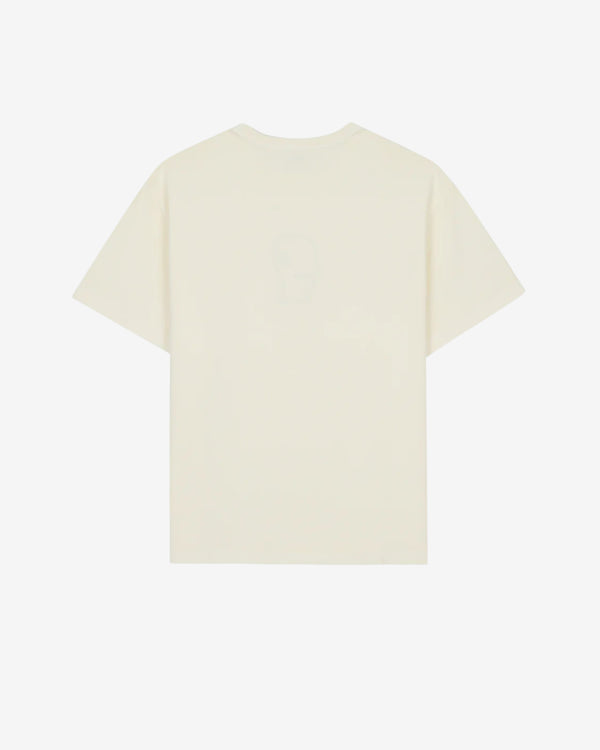 Brain Dead - Men's Heavyweight 3D Embroidery Logohead T-Shirt - (Natural)