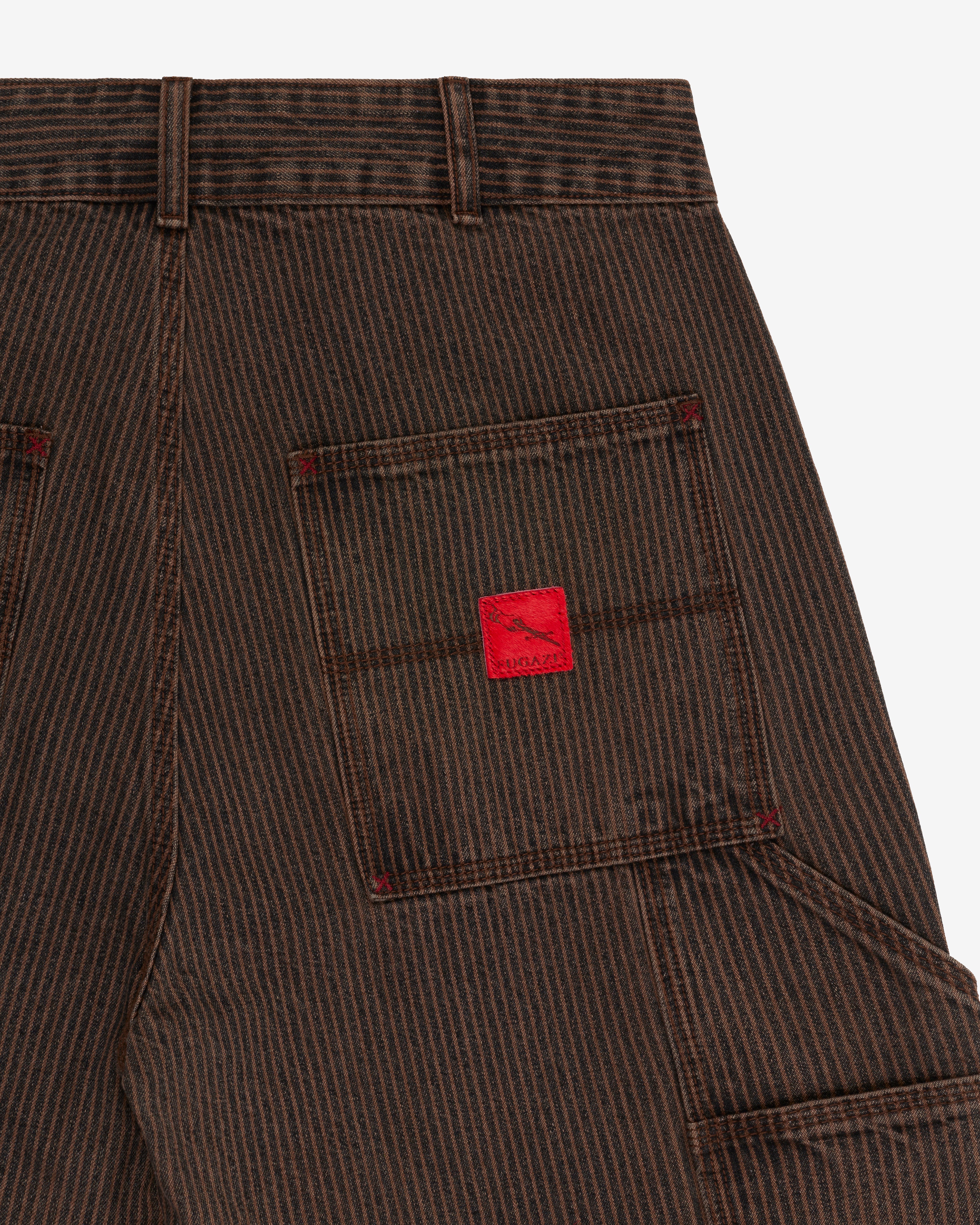 Fugazi: Men's Hickory Stripe 1940 Trousers (Brown) | DSMNY E-SHOP