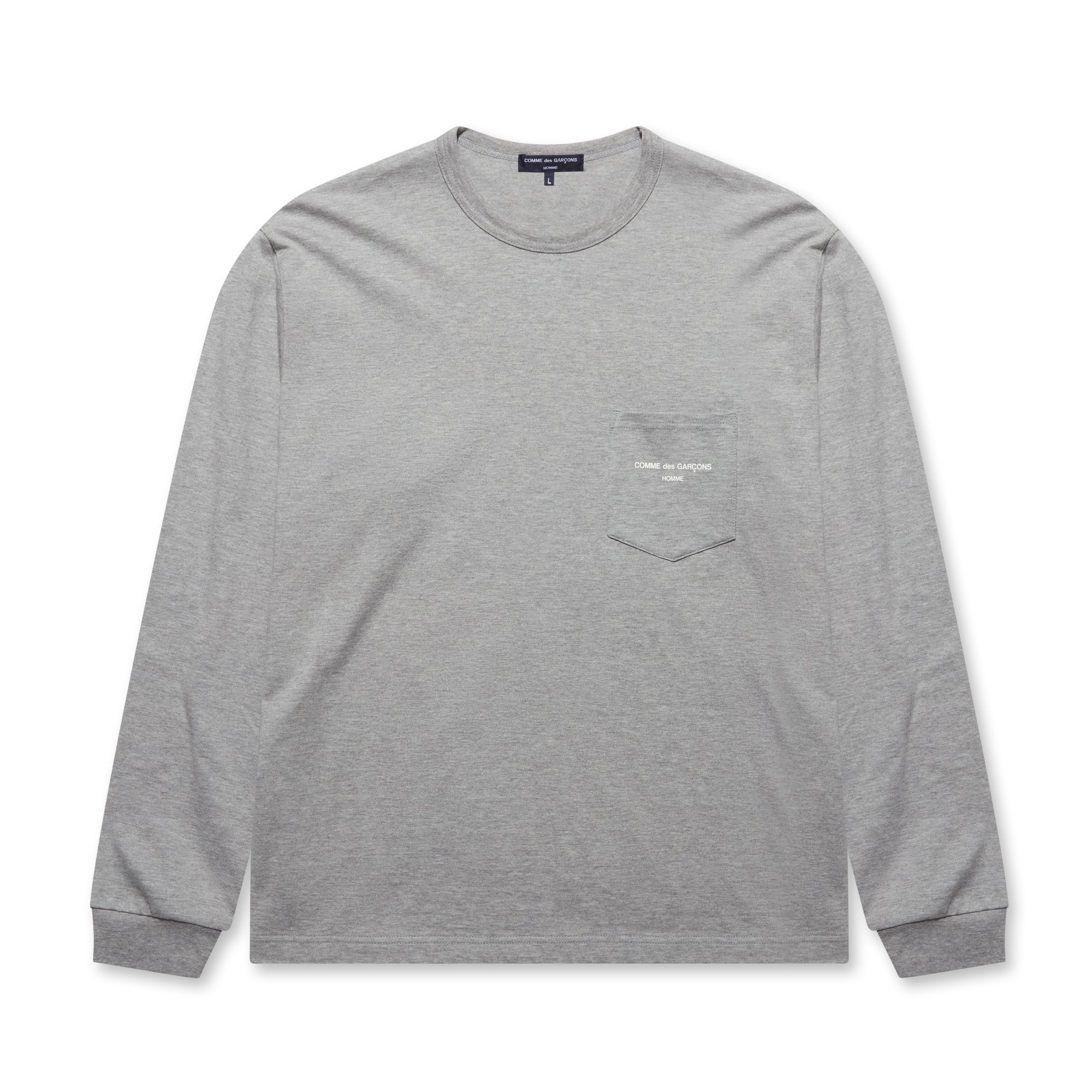 Comme des Garçons Homme - Men's Longsleeve T-Shirt - (Grey) view 5