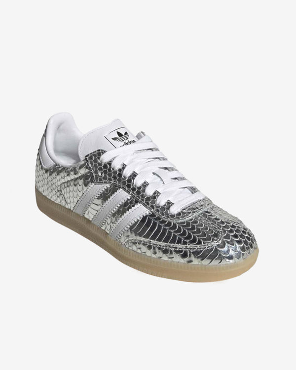 Adidas - Women's Samba OG Sneakers - (Silver/White/Gum)