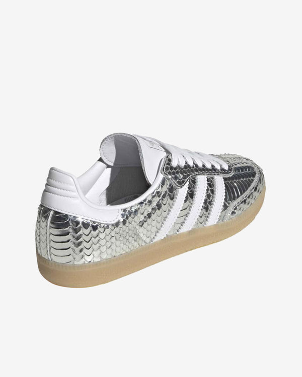 Adidas - Women's Samba OG Sneakers - (Silver/White/Gum)