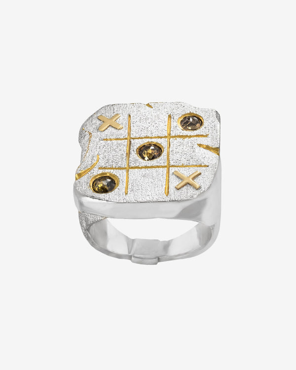 Joule Project - Tic Tac Toe Ring - (Silver/Gold)
