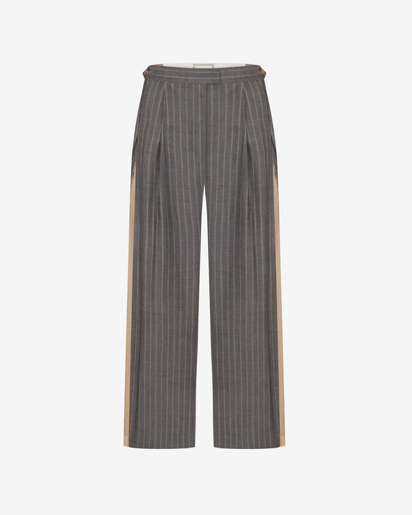 Litkovska - Women's Pinstripe Pants - (Grey)