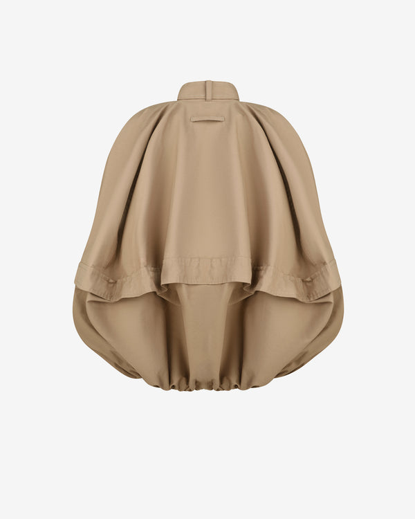 Litkovska - Women's Deconstructed Bomber Cape - (Beige)