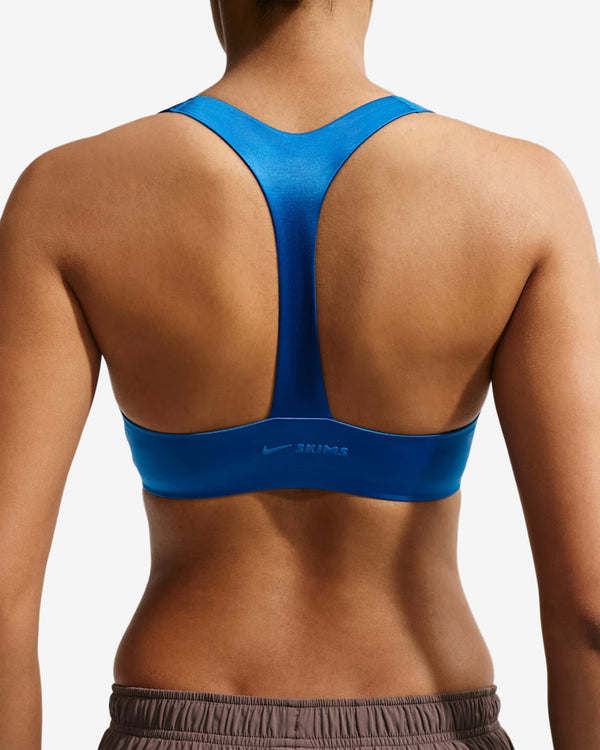 NikeSKIMS - Women's Satin Shine Plunge Bra - (Cobalt)