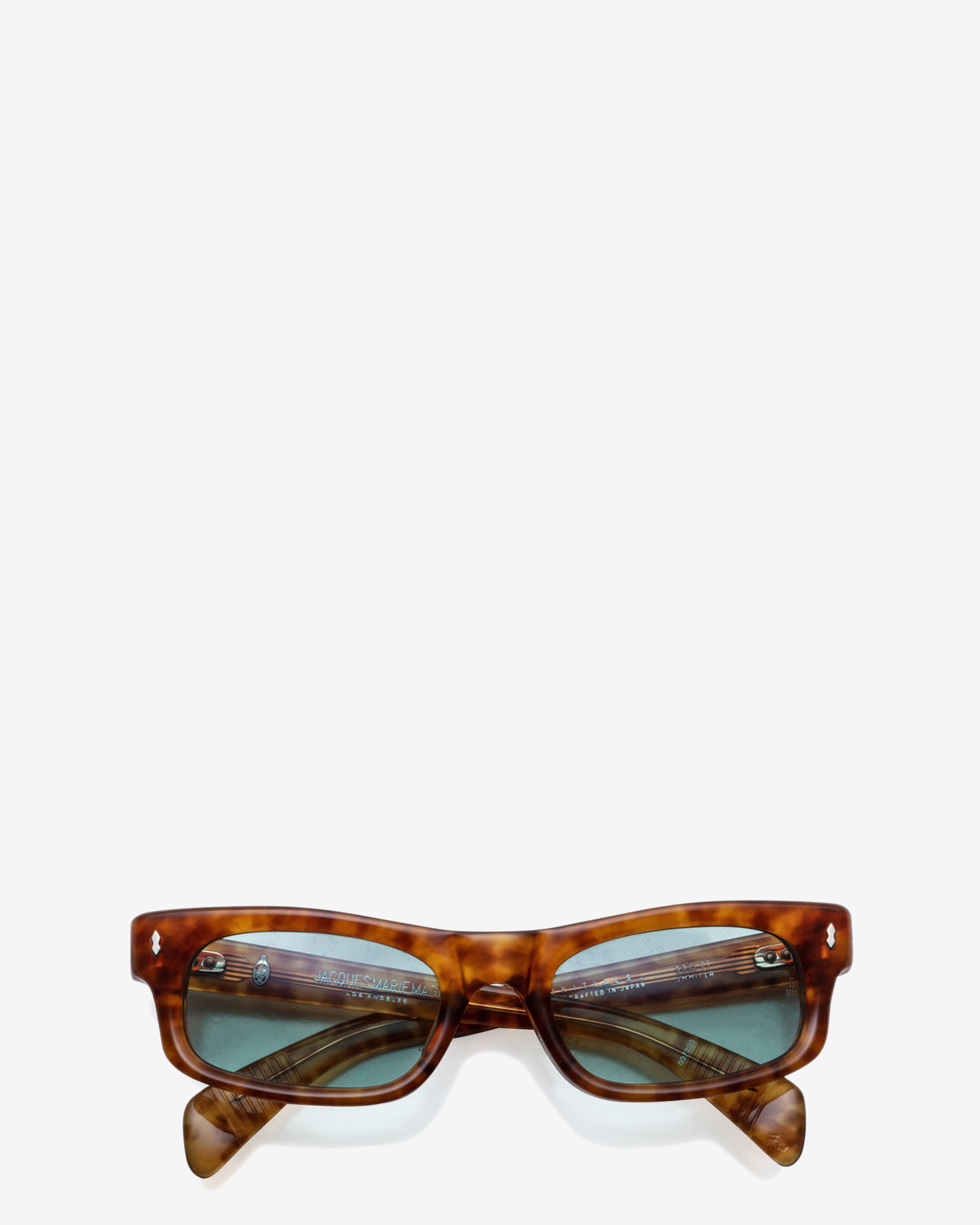 Jacques Marie Mage: Initials Sunglasses (Camel) | DSMNY E-SHOP