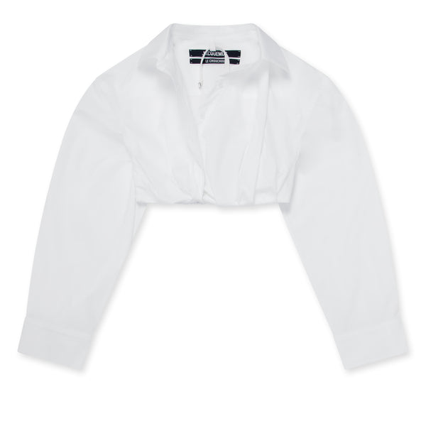 Jacquemus - Women's La Chemise Bahia Courte Cropped Shirt - (White)
