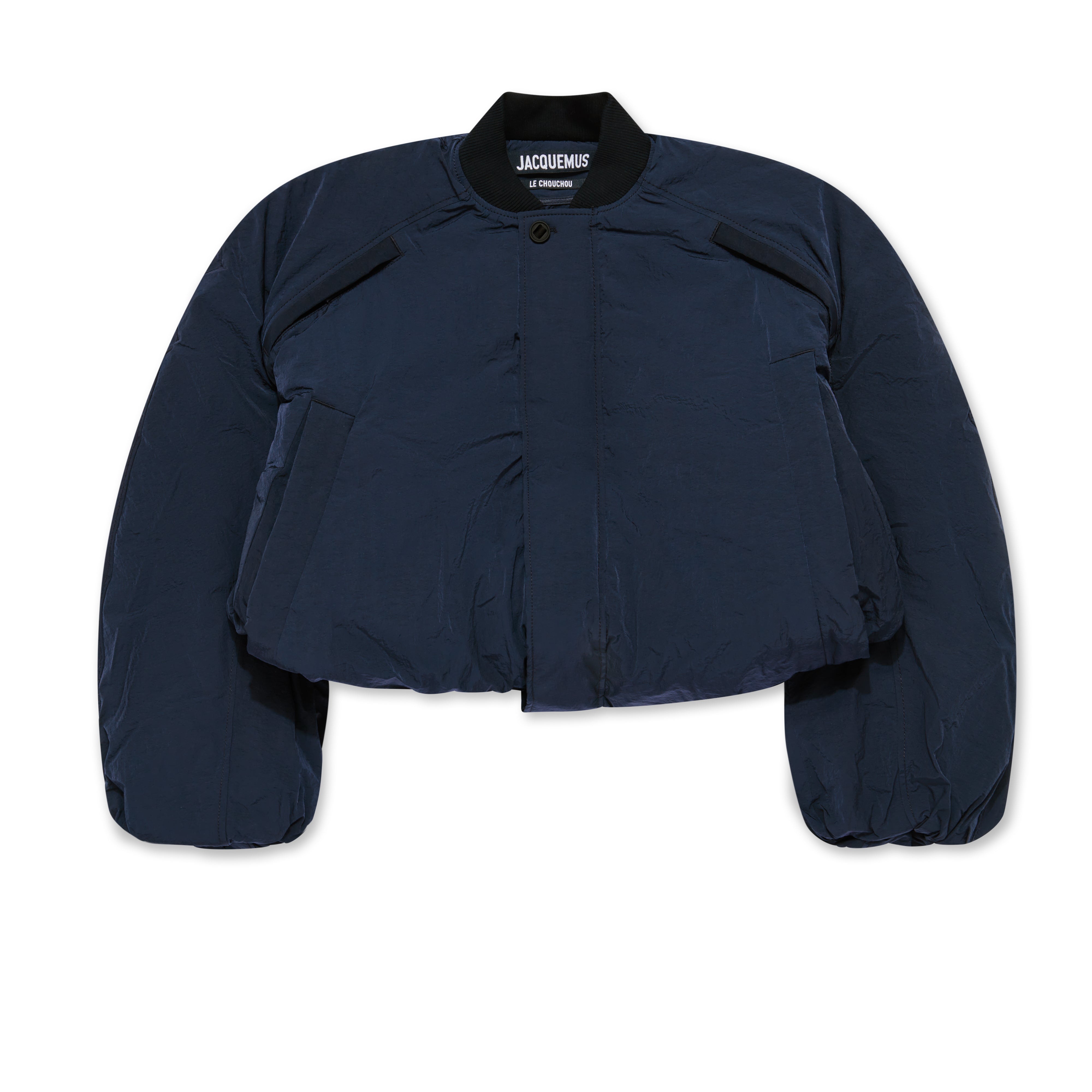 Jacquemus - Women’s Le Bomber Bahia Cropped Jacket - (Dark Navy)