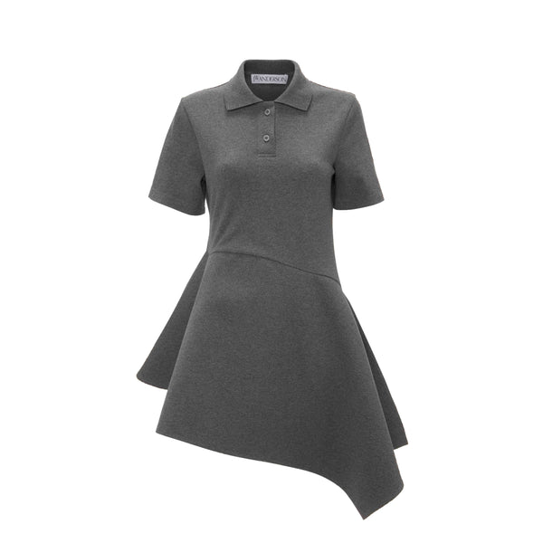 JW Anderson - Women's Asymmetric Polo Dress - (Dark Grey)