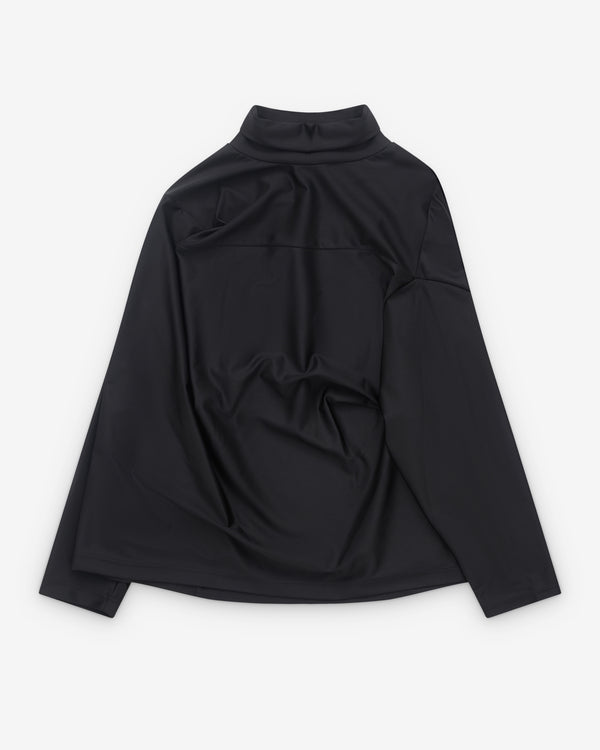 Junya Watanabe - Women's High Neck Asymmetric Long Sleeve Top - (Black)