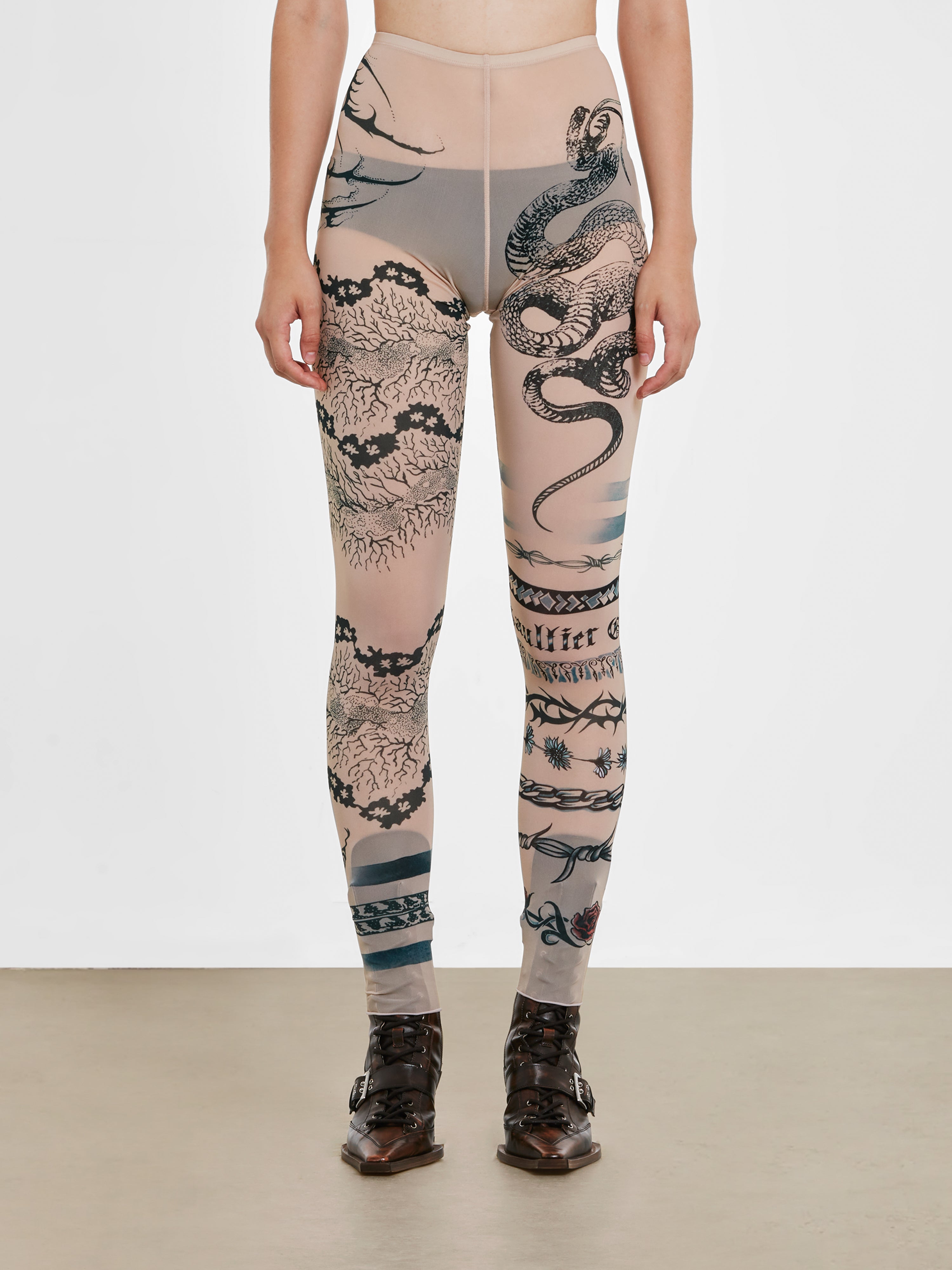 Colorful Abstract Tribal Tattoo Capri Leggings – InkedOut