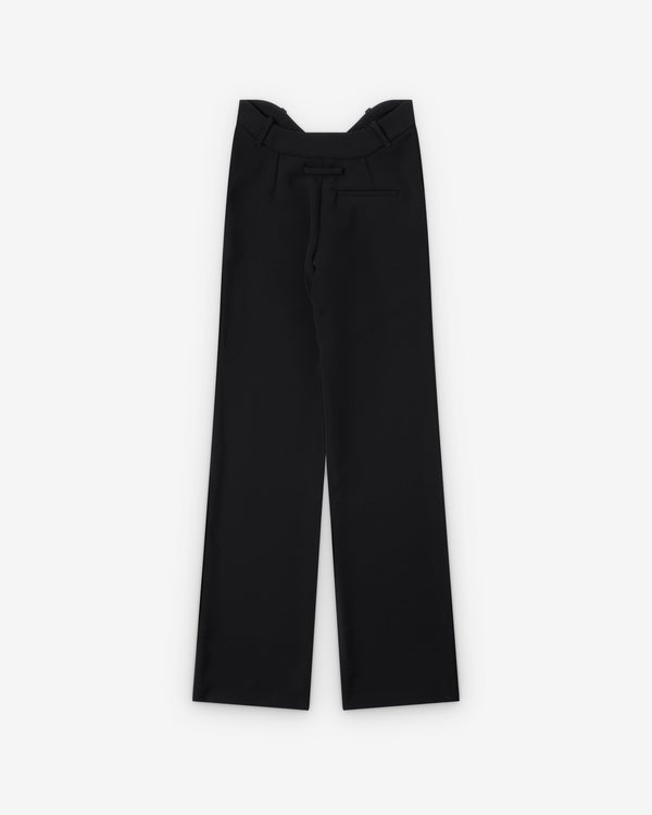 Jean Paul Gaultier - Women's Wavy Waistband Trousers - (Black)