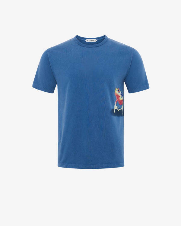 JW Anderson - Men's Peeking Frog T-Shirt - (Mid Blue)