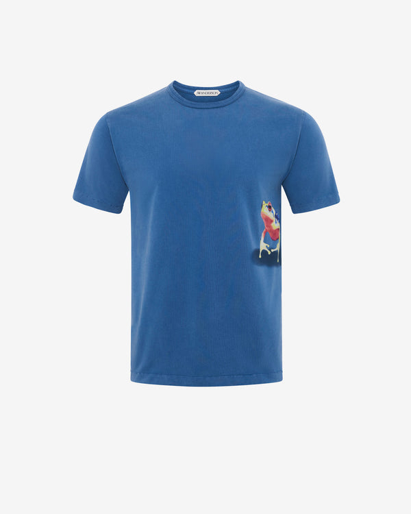 JW Anderson - Men's Peeking Frog T-Shirt - (Mid Blue)