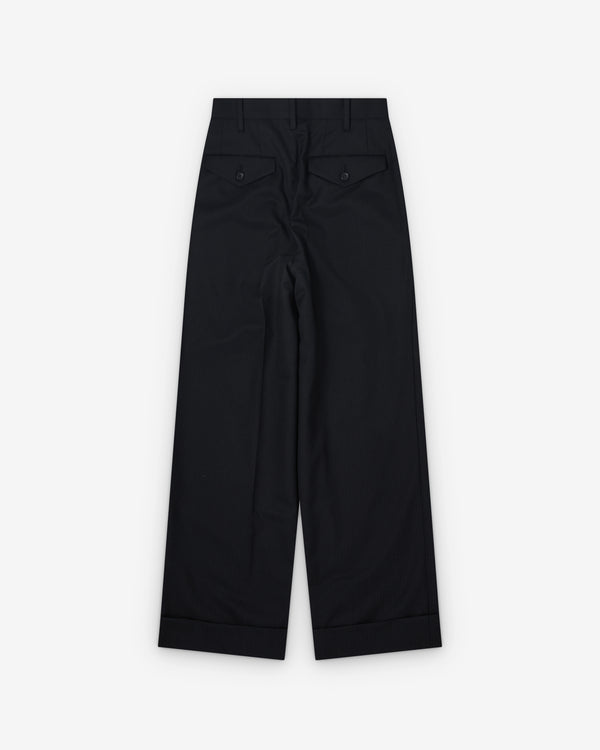 Junya Watanabe - Women's Pin Stripe Suit Trousers - (Black/White)