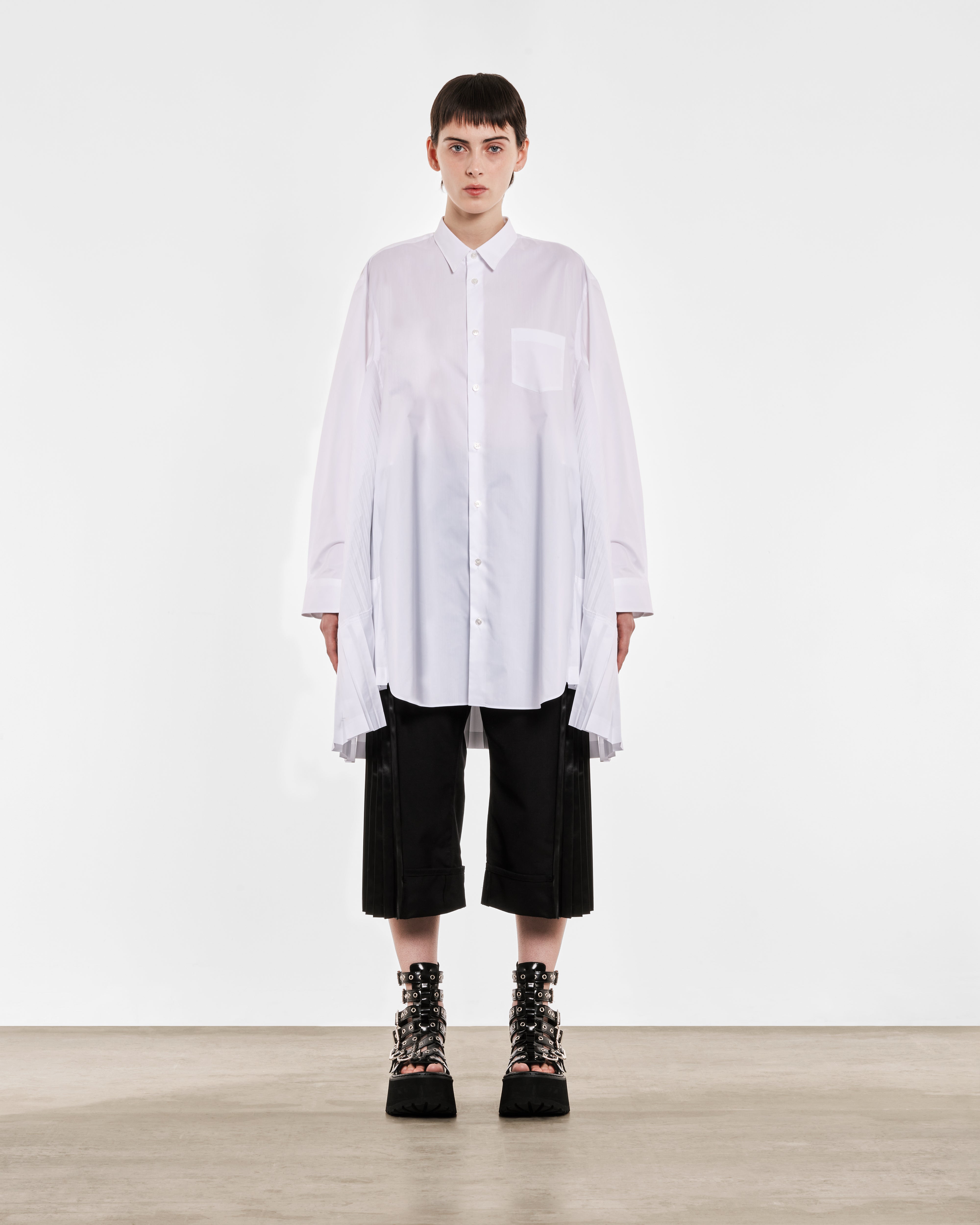 Junya Watanabe - Women's Pleated Winged Shirt - (White) – DSMNY E-SHOP