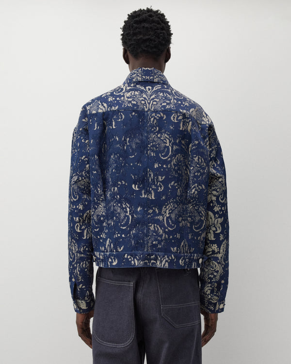 Junya Watanabe Man - Men's Levi's Jacquard Jacket - (Navy/Beige)