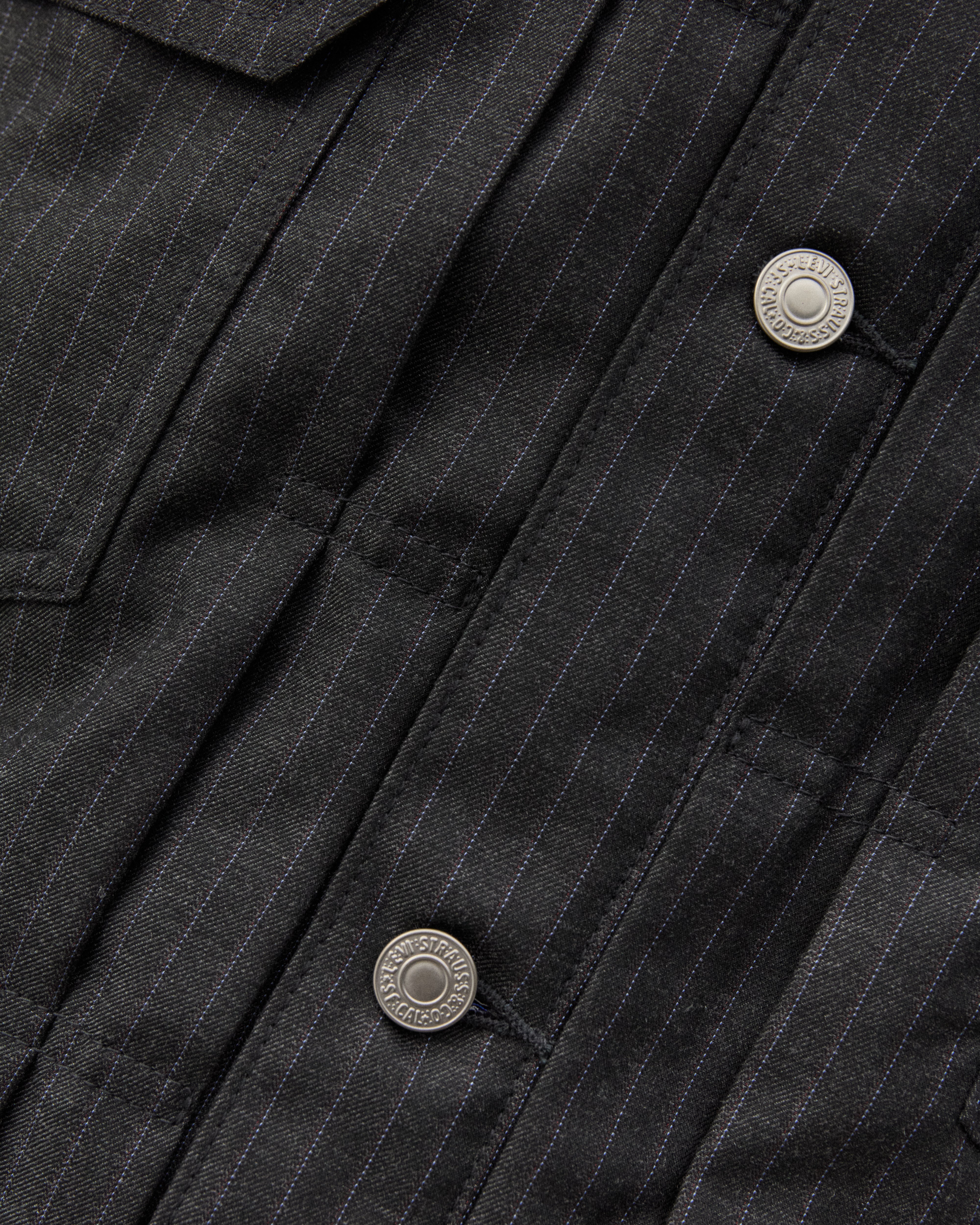 Junya Watanabe Man: Men's Levi's Type 2 Jacket (Black Pin Stripe