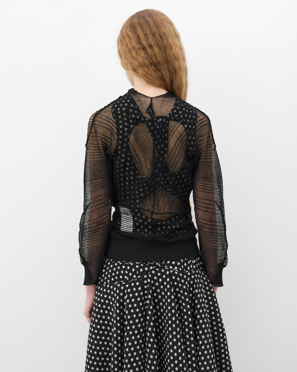 Junya Watanabe - Women's Mesh Cardigan - (Black)