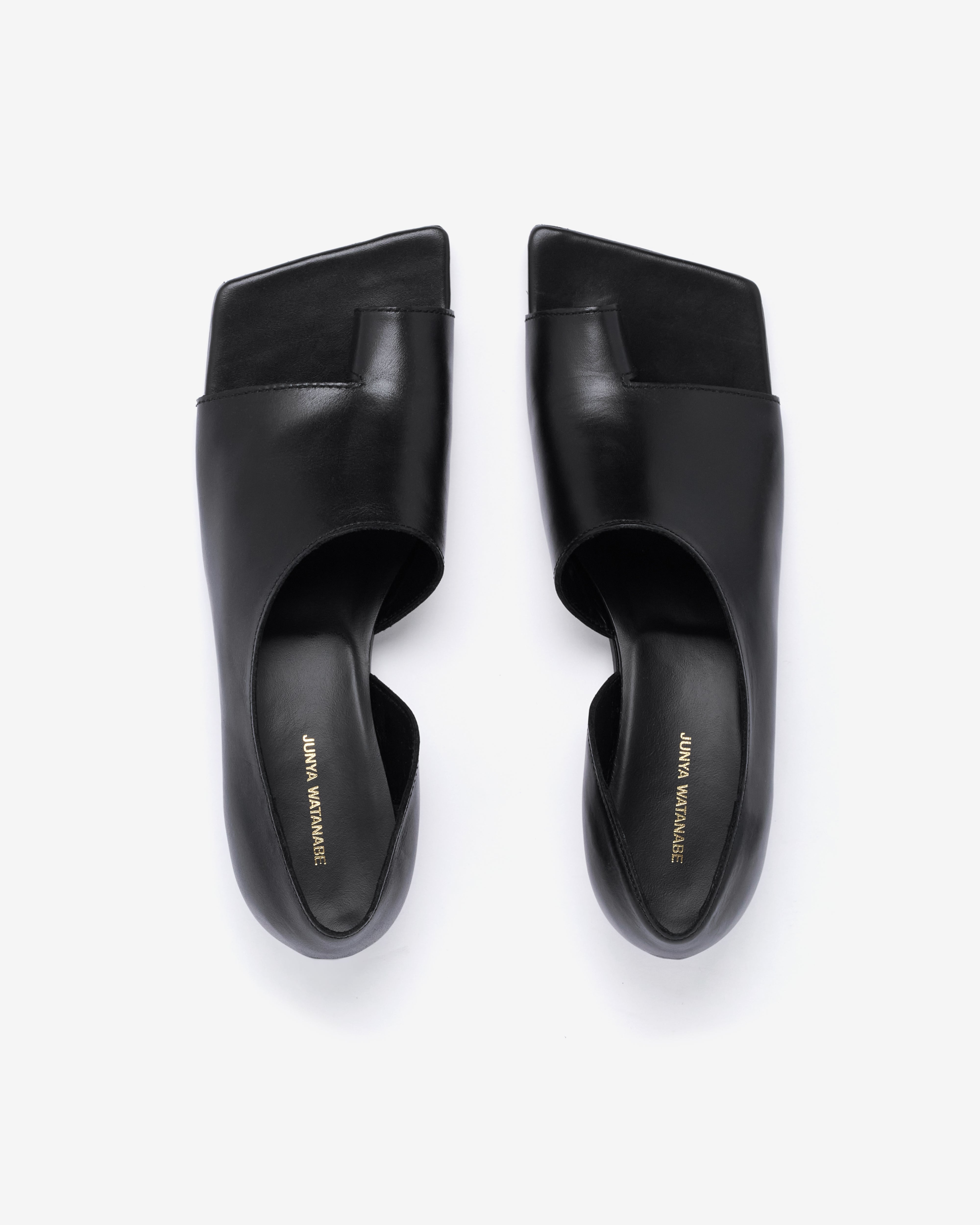 Junya Watanabe: Women's Square Open Toe Sandal (Black) | DSMNY E-SHOP