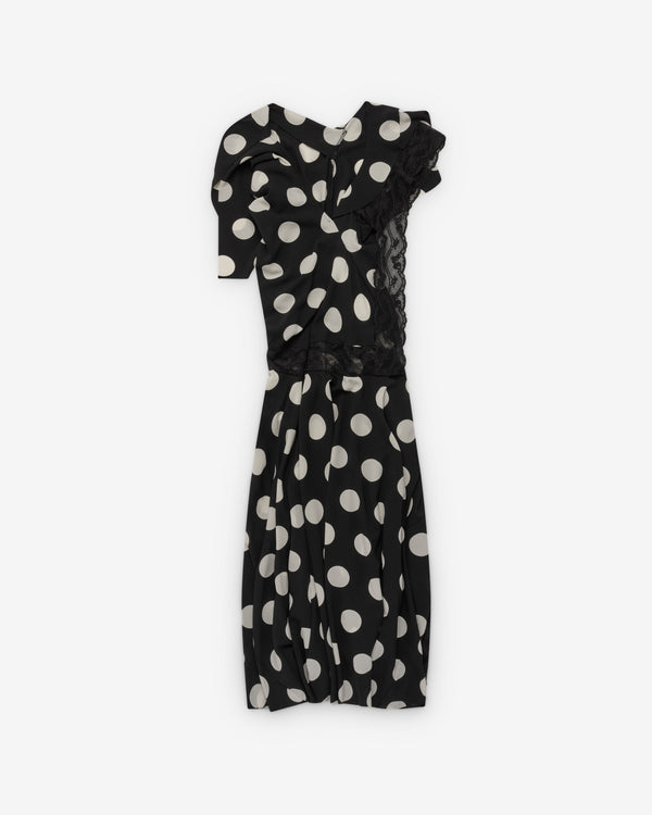 Junya Watanabe - Women's Polka Dot Maxi Dress - (Black/White)