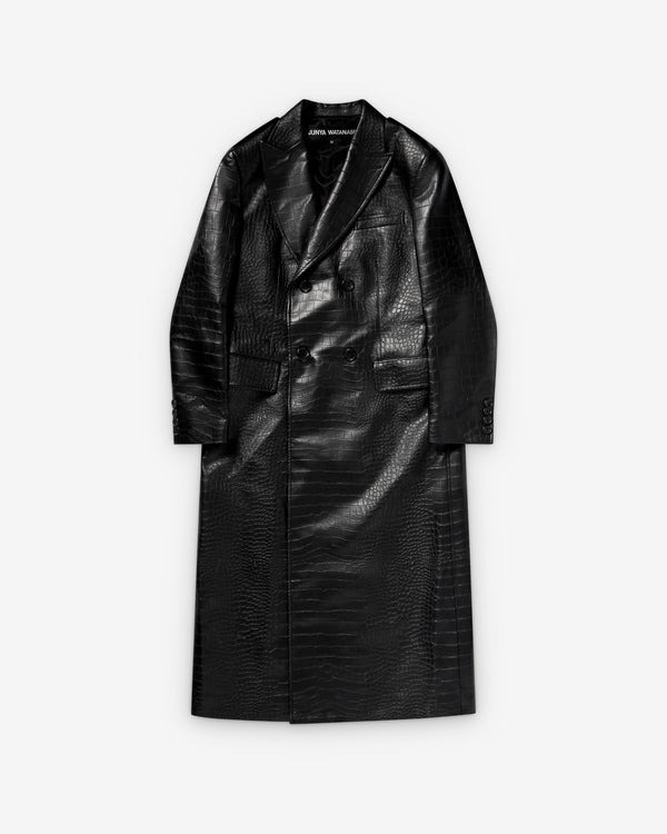 Junya Watanabe - Women Embossed Double Breasted Coat - (Black)