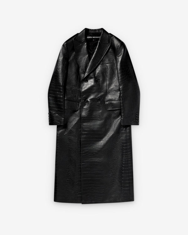 Junya Watanabe - Women Embossed Double Breasted Coat - (Black)