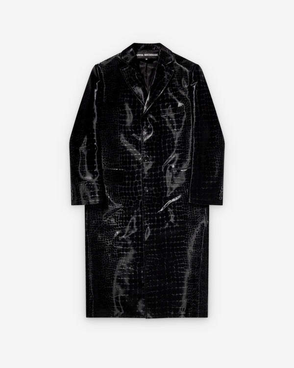 Junya Watanabe - Women's Embossed Single Breasted Coat - (Black)