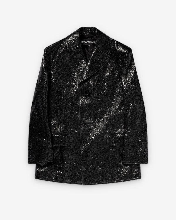 Junya Watanabe - Women's Cracked Faux Leather Jacket - (Black)