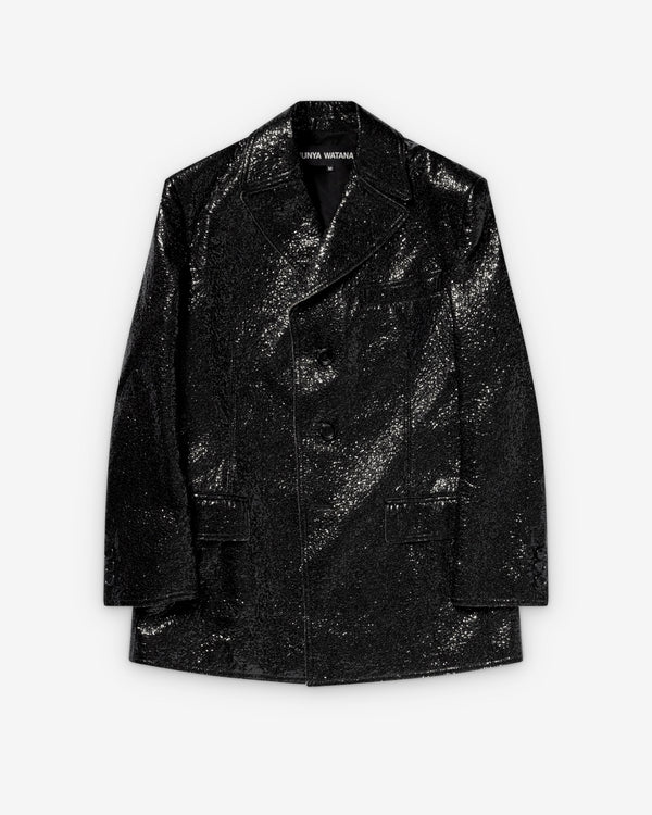 Junya Watanabe - Women's Cracked Faux Leather Jacket - (Black)