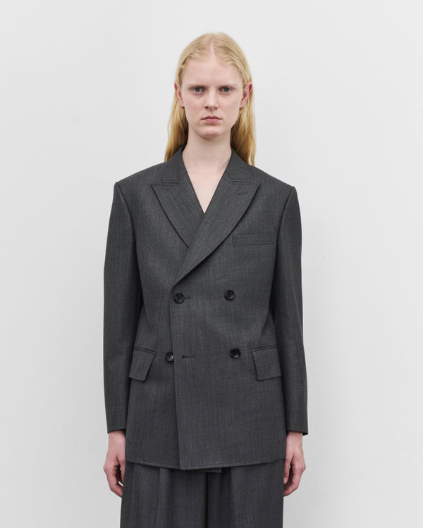Junya Watanabe - Women's Double Breasted Blazer - (Grey)
