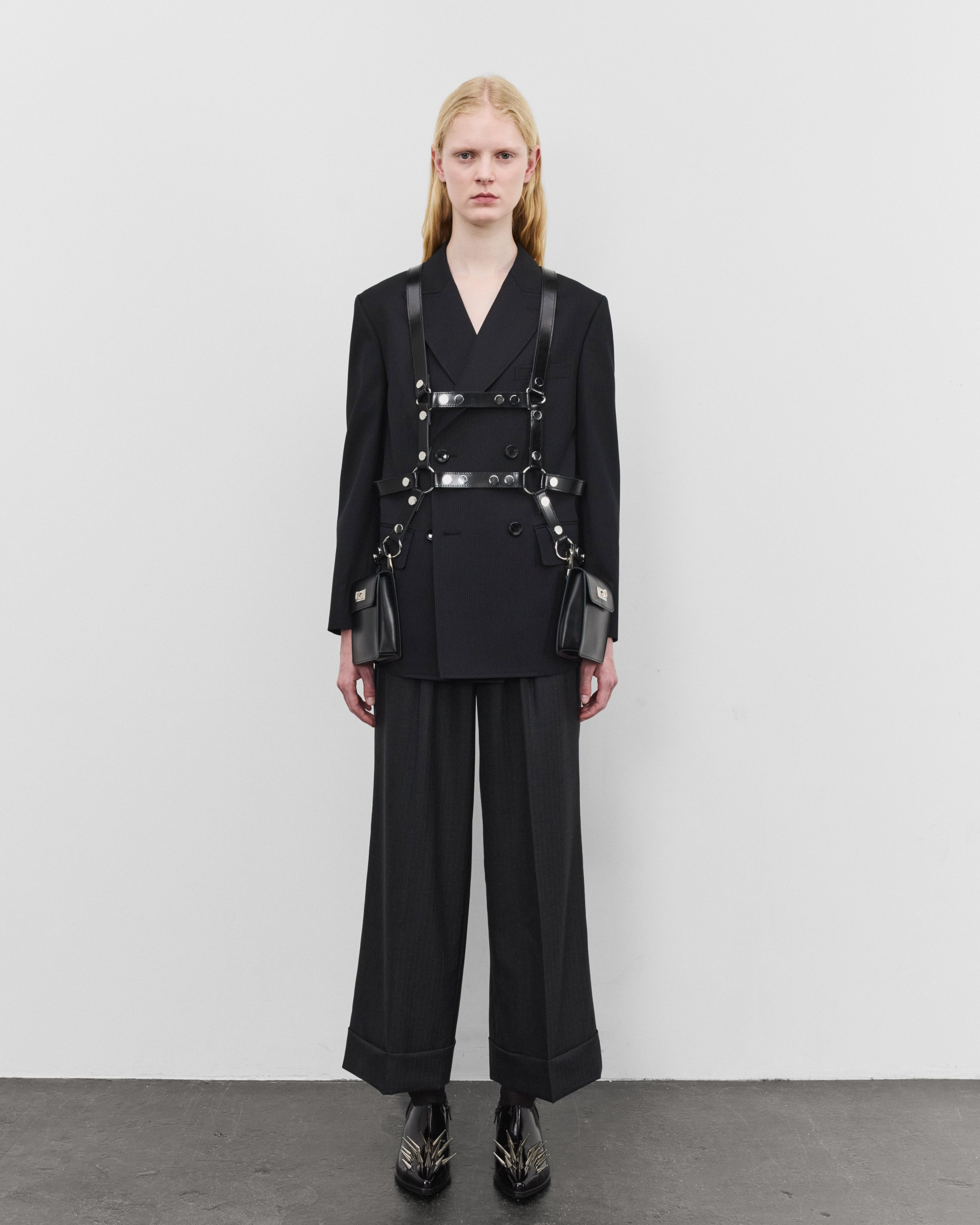 JUNYA WATANABE 20FW 20AW レザーハーネス 牛革 Junya Watanabe: Women's Pouch Harness (Black) | DSMNY E-SHOP