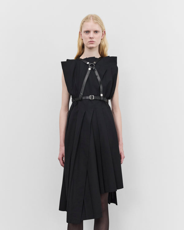 Junya Watanabe - Women's Pleated Dress with Harness - (Black)