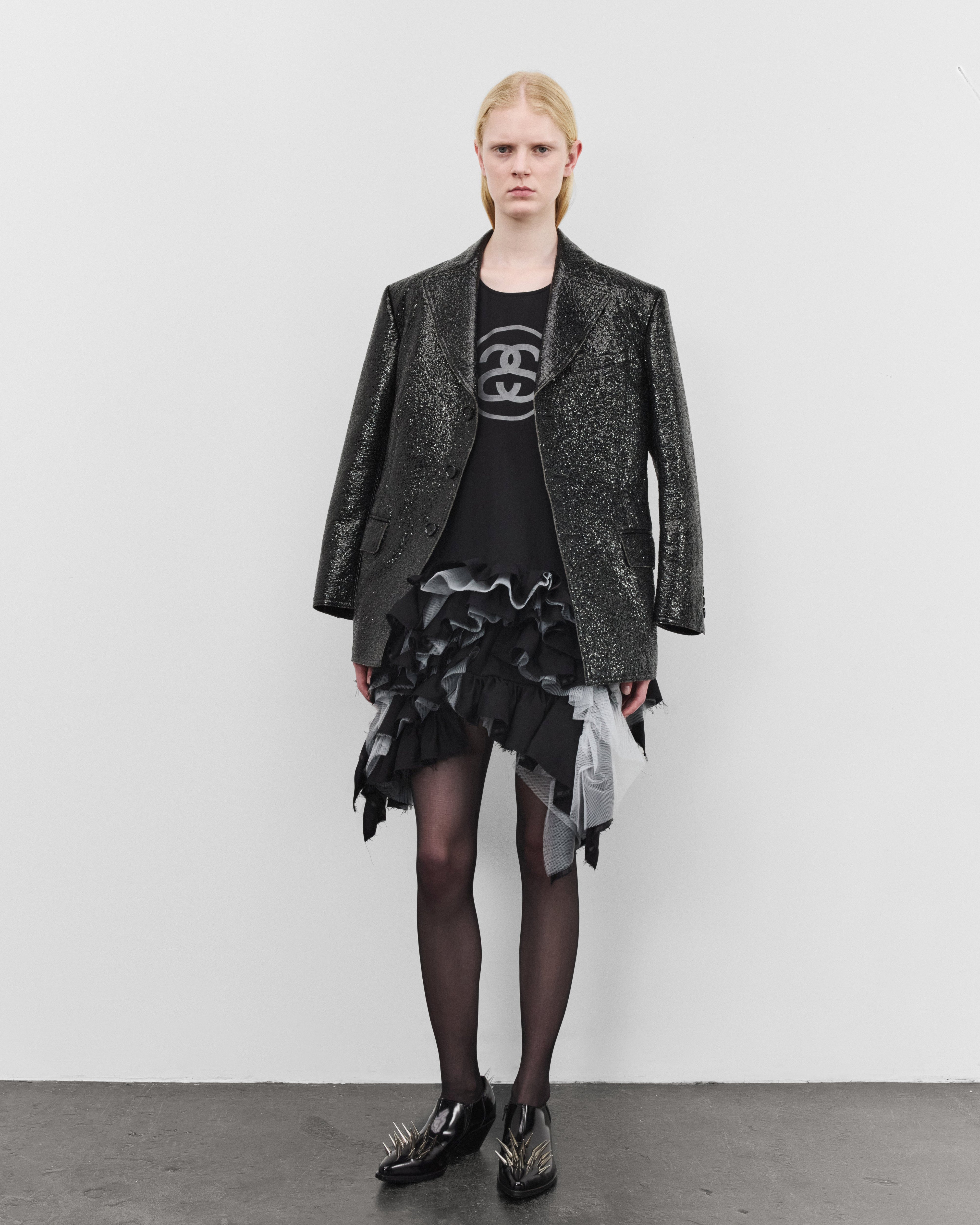JUNYA WATANABE 黒ミニスカート SS Junya Watanabe: Women's Stüssy T-Shirt Dress (Black) | DSMNY E-SHOP