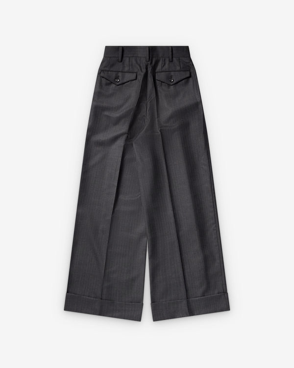 Junya Watanabe - Women's Pin Stripe Suit Trousers - (Grey)