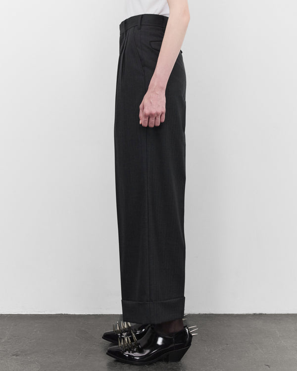 Junya Watanabe - Women's Pin Stripe Suit Trousers - (Grey)