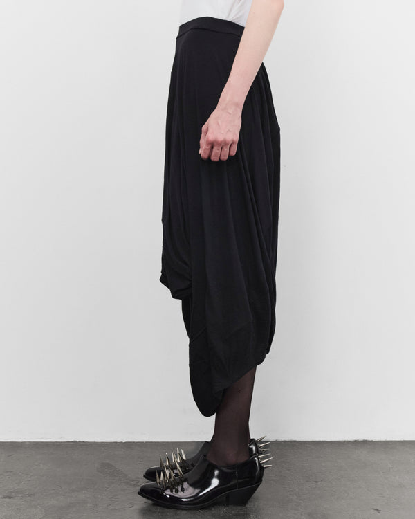 Junya Watanabe - Women's Draped Wool Skirt - (Black)