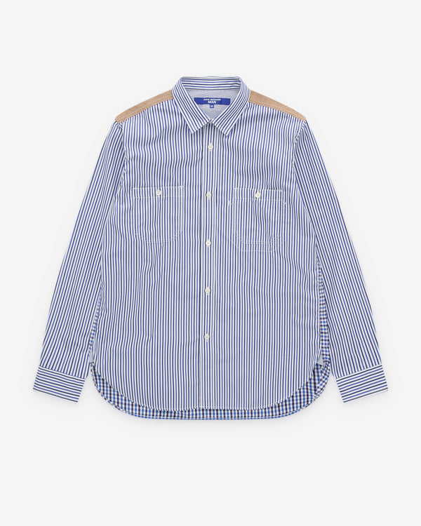 Junya Watanabe Man - Men’s Pinstripe And Check Shirt - (Multi)