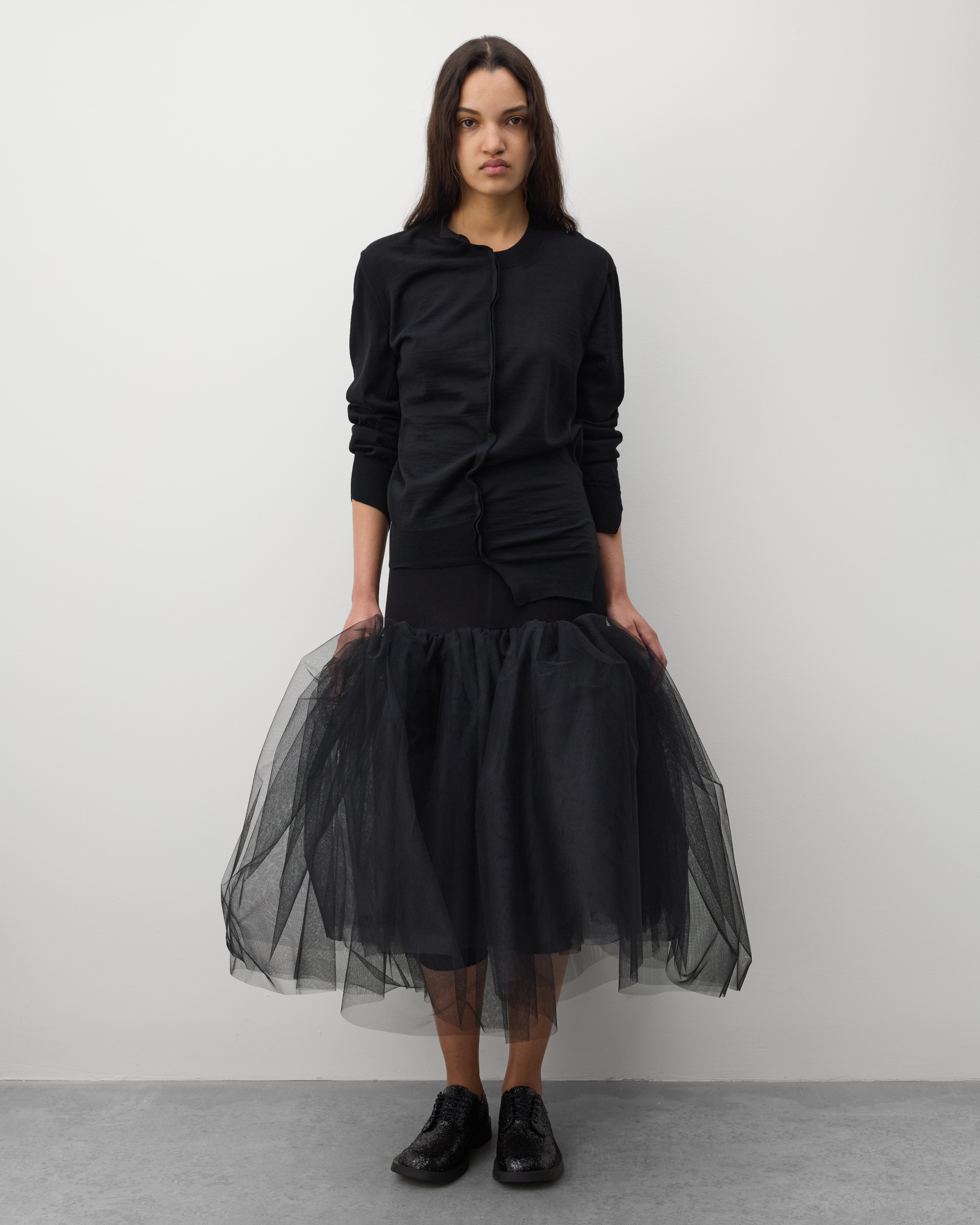 スカート JUNYA WATANABE 2017SS Tulle Skirt Junya Watanabe: Women's Tulle Bubble Skirt (Black) | DSMNY E-SHOP