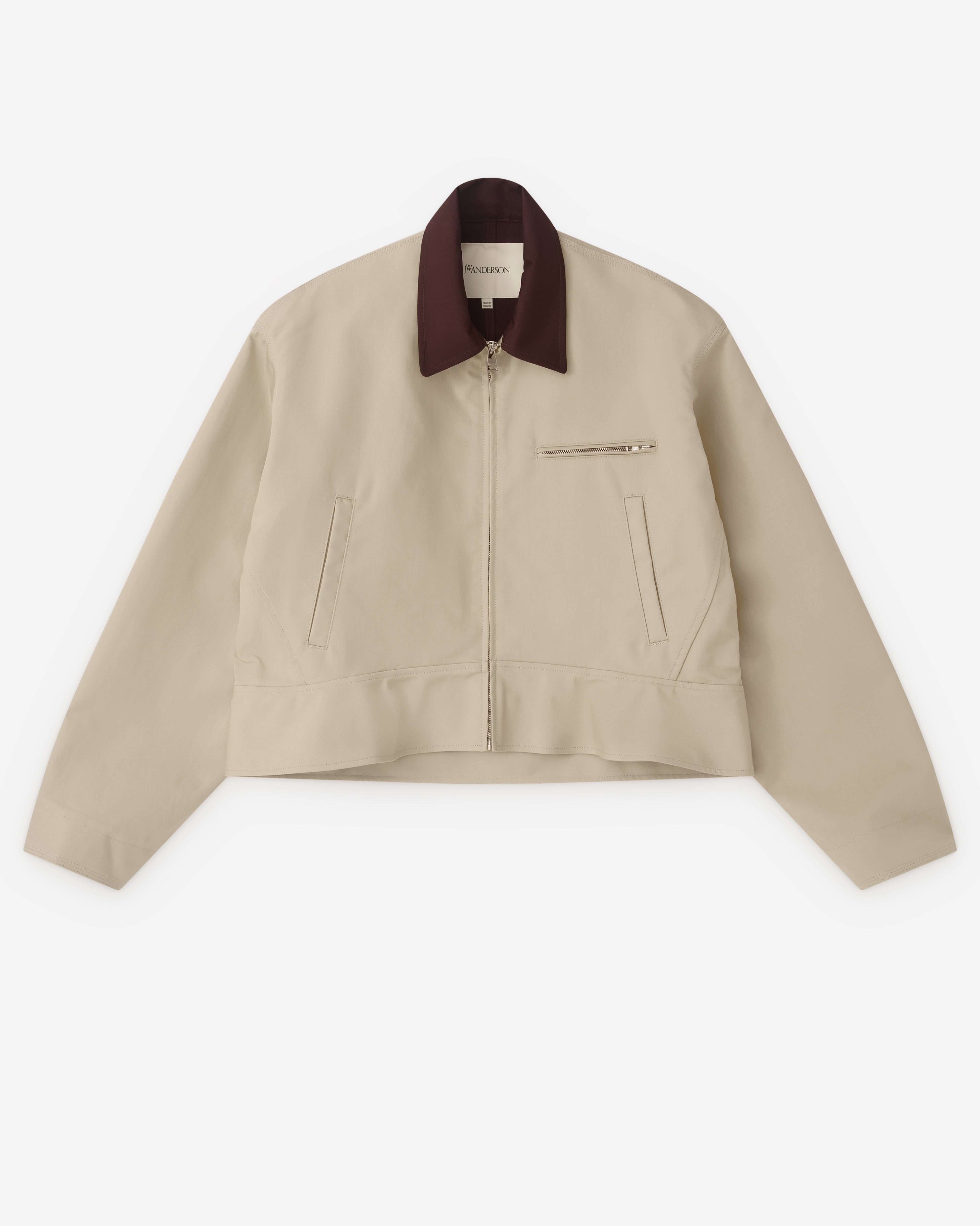 JW Anderson: Men's Curved Hem Workwear Jacket (Nougat