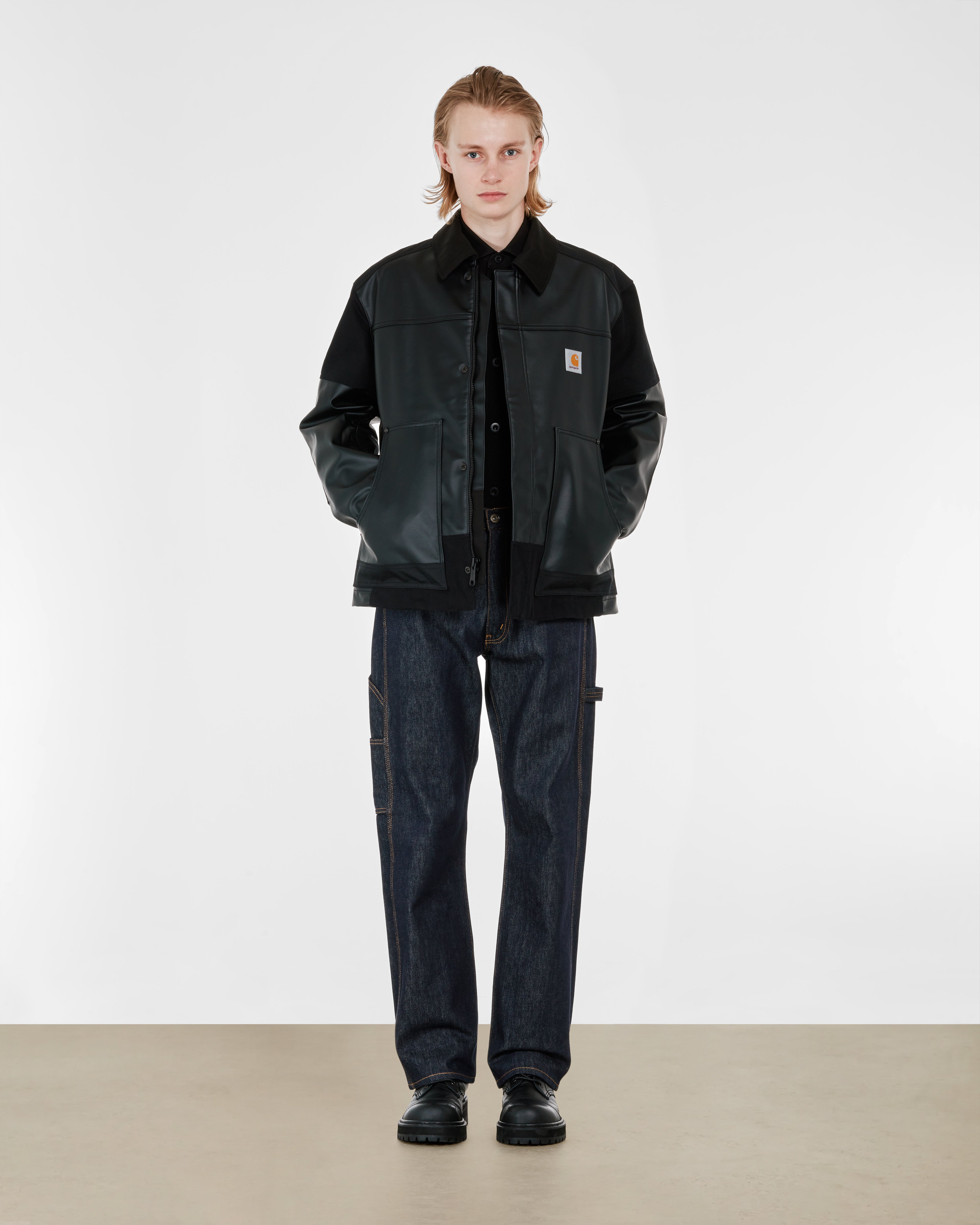 eYe Junya Watanabe MAN - Carhartt Synthetic Leather Jacket - (Black)
