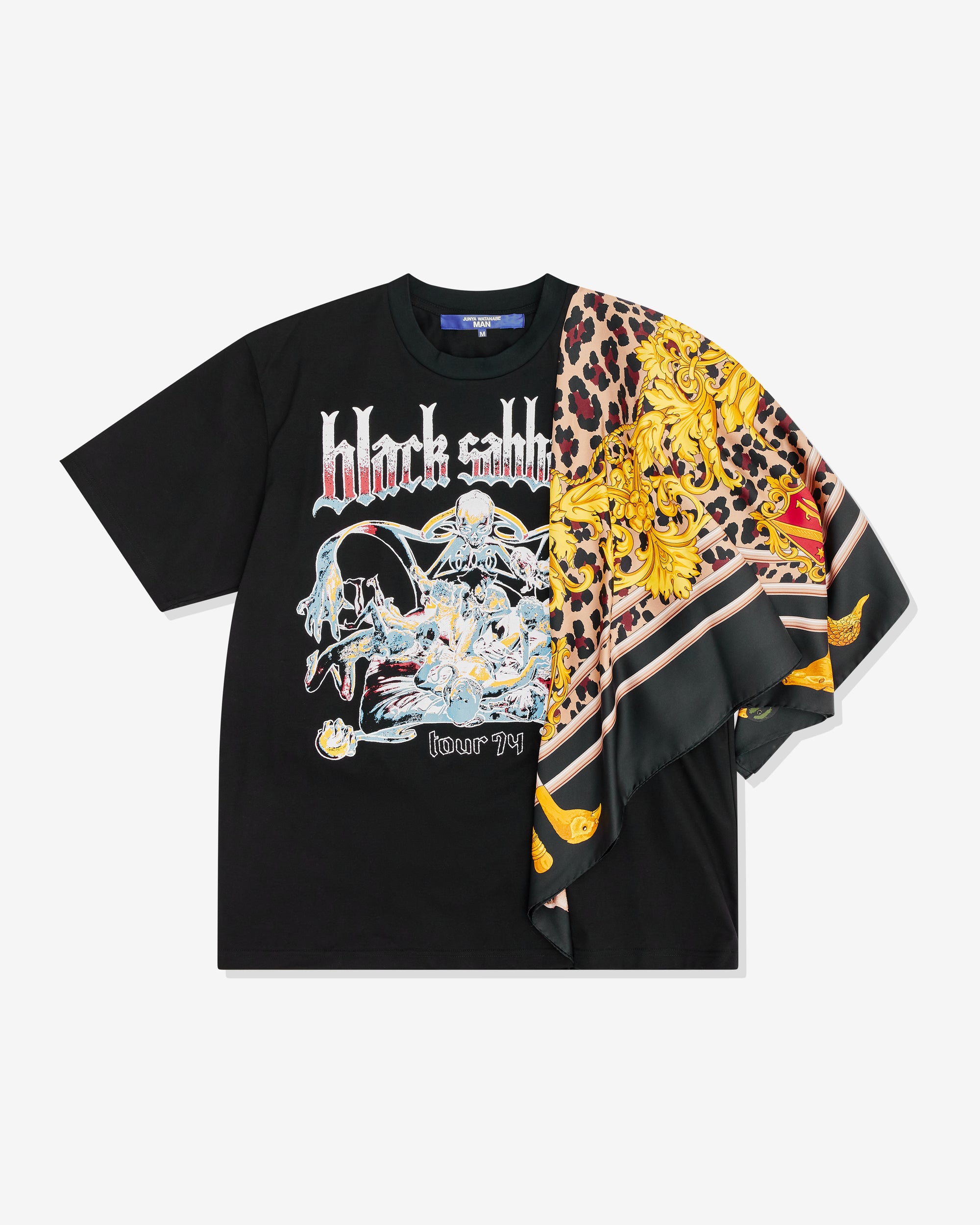 Junya Watanabe MAN: Black Sabbath Caped T-Shirt (Black) | DSMNY E-SHOP