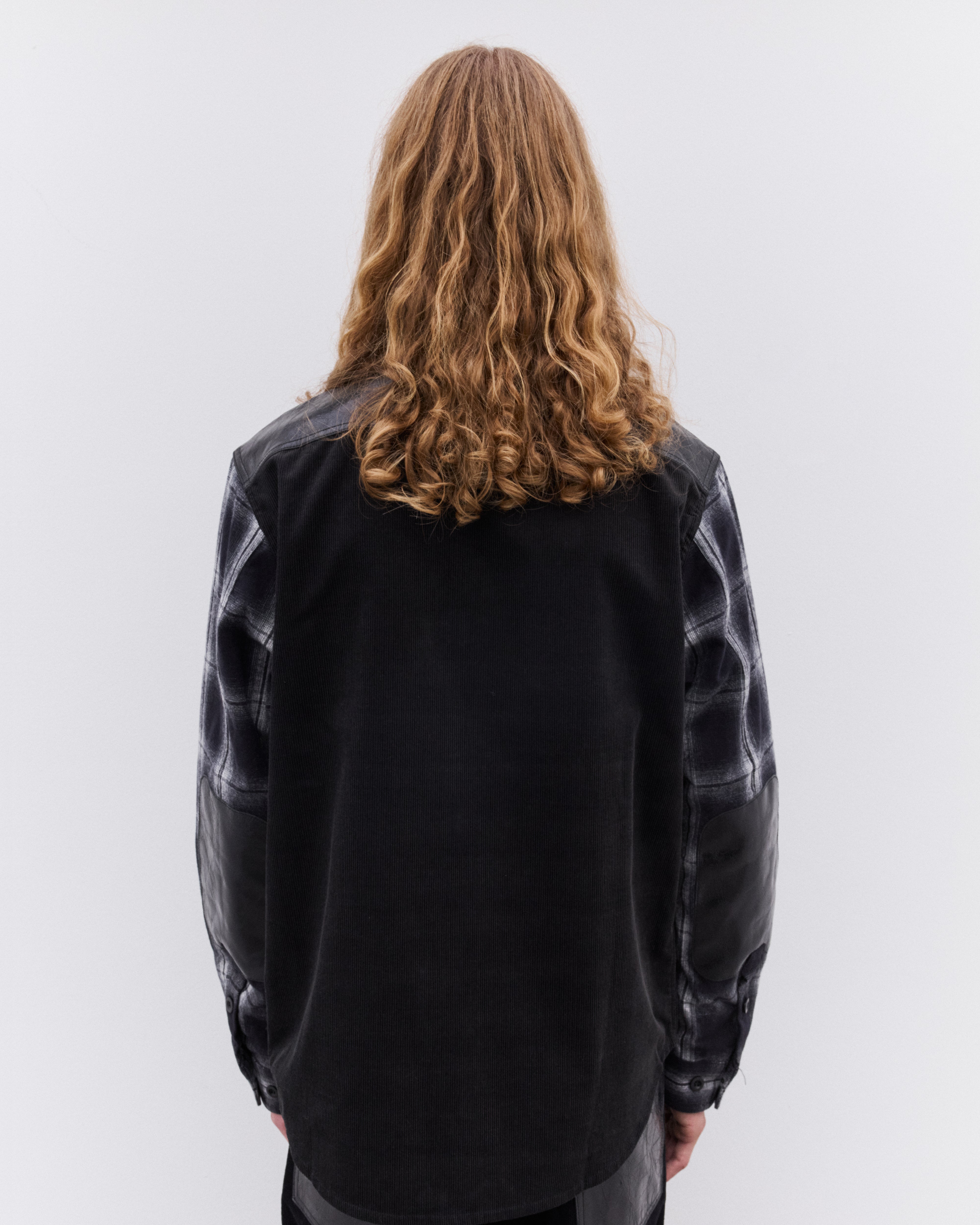 ハニチェリ♪ Junya Watanabe Man: Men's Panelled Shirt (Black/White) | DSMNY E-SHOP