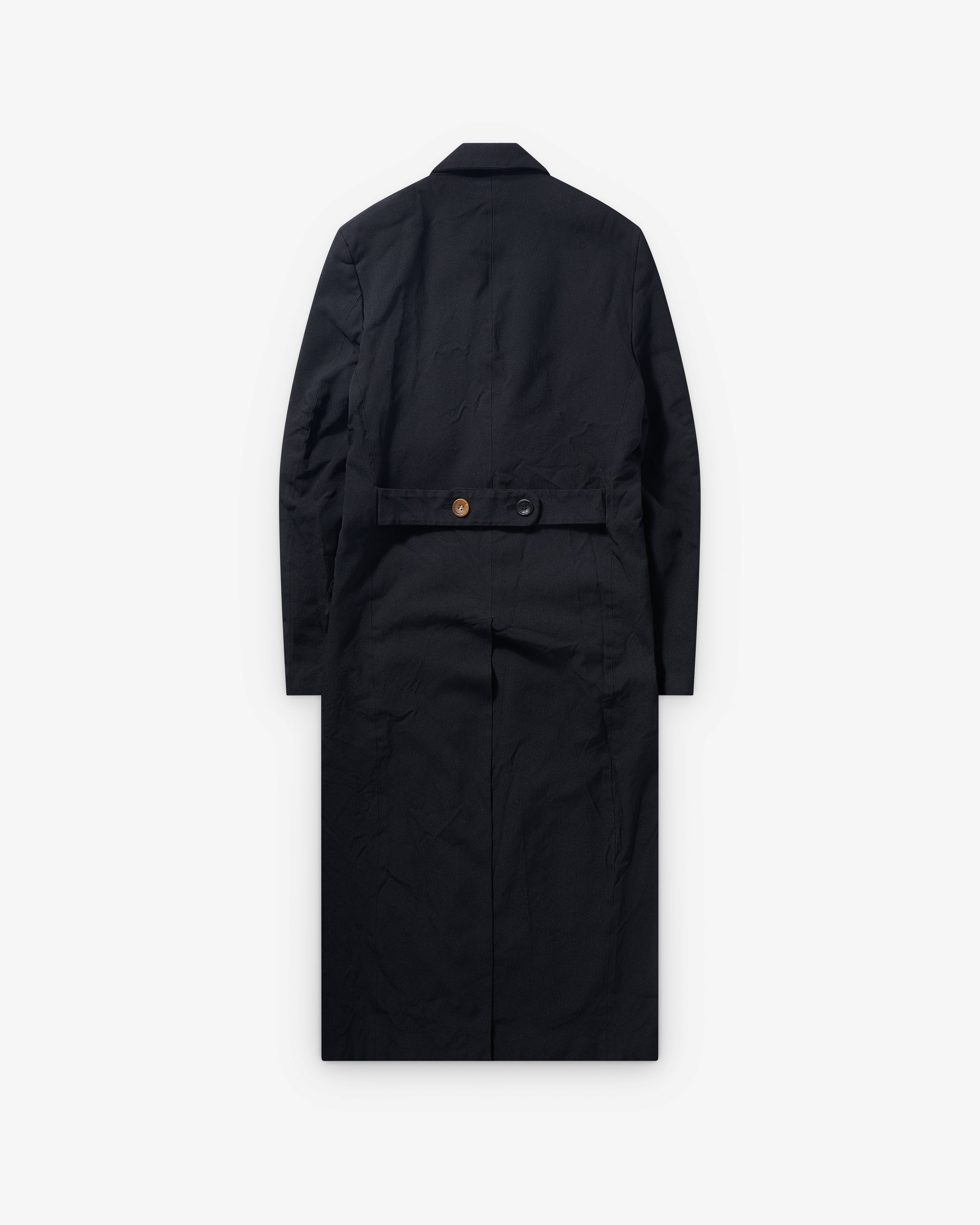 Junya Watanabe Man: Men's Garment Dyed Coat (Black) | DSMNY E-SHOP
