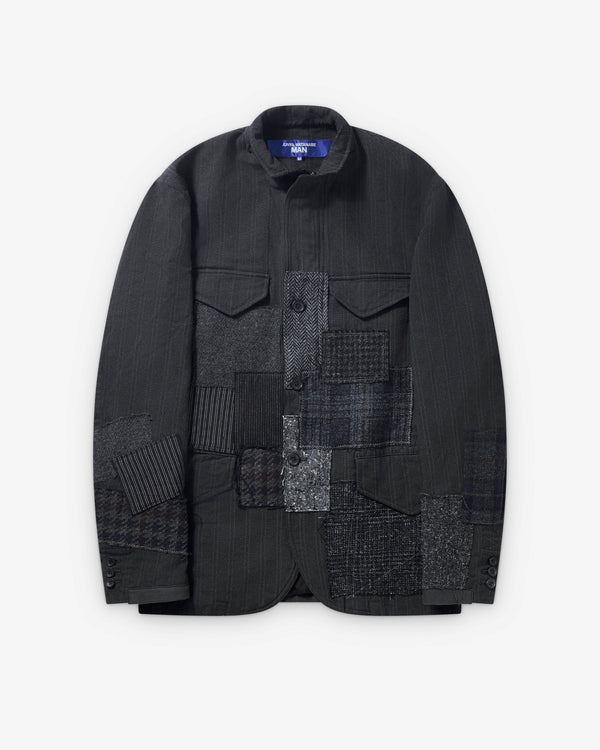 Junya Watanabe Man - Men's Patchwork Zip Blazer - (Grey/Mix)