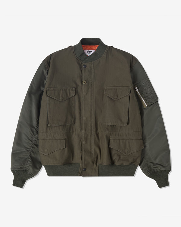 eye Junya Watanabe Man - Men's Needles Bomber Jacket - (Khaki Green)