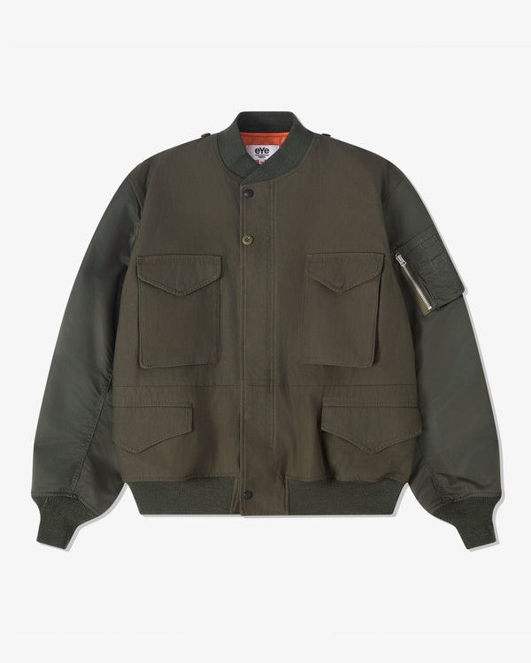 eye Junya Watanabe Man - Men's Needles Bomber Jacket - (Khaki Green)
