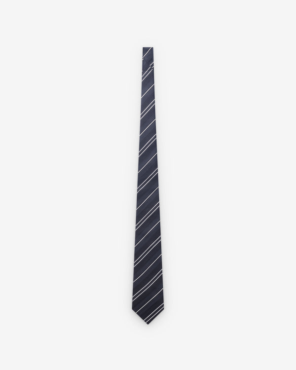 Junya Watanabe Man - Men's Silk Stripe Tie - (Black/White)