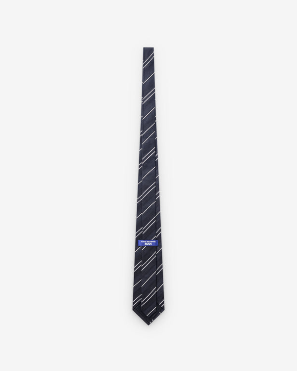 Junya Watanabe Man - Men's Silk Stripe Tie - (Black/White)